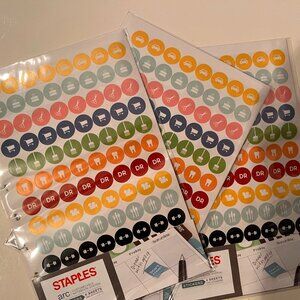 Organizational Stickers for Notebooks,‎ Calendars &  Datebooks (3 packs / new/x)